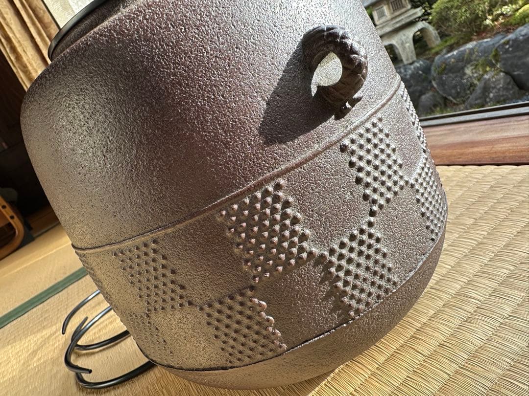 マカロン様　棗霧窯　佐野清光作　大小吊り金具付き