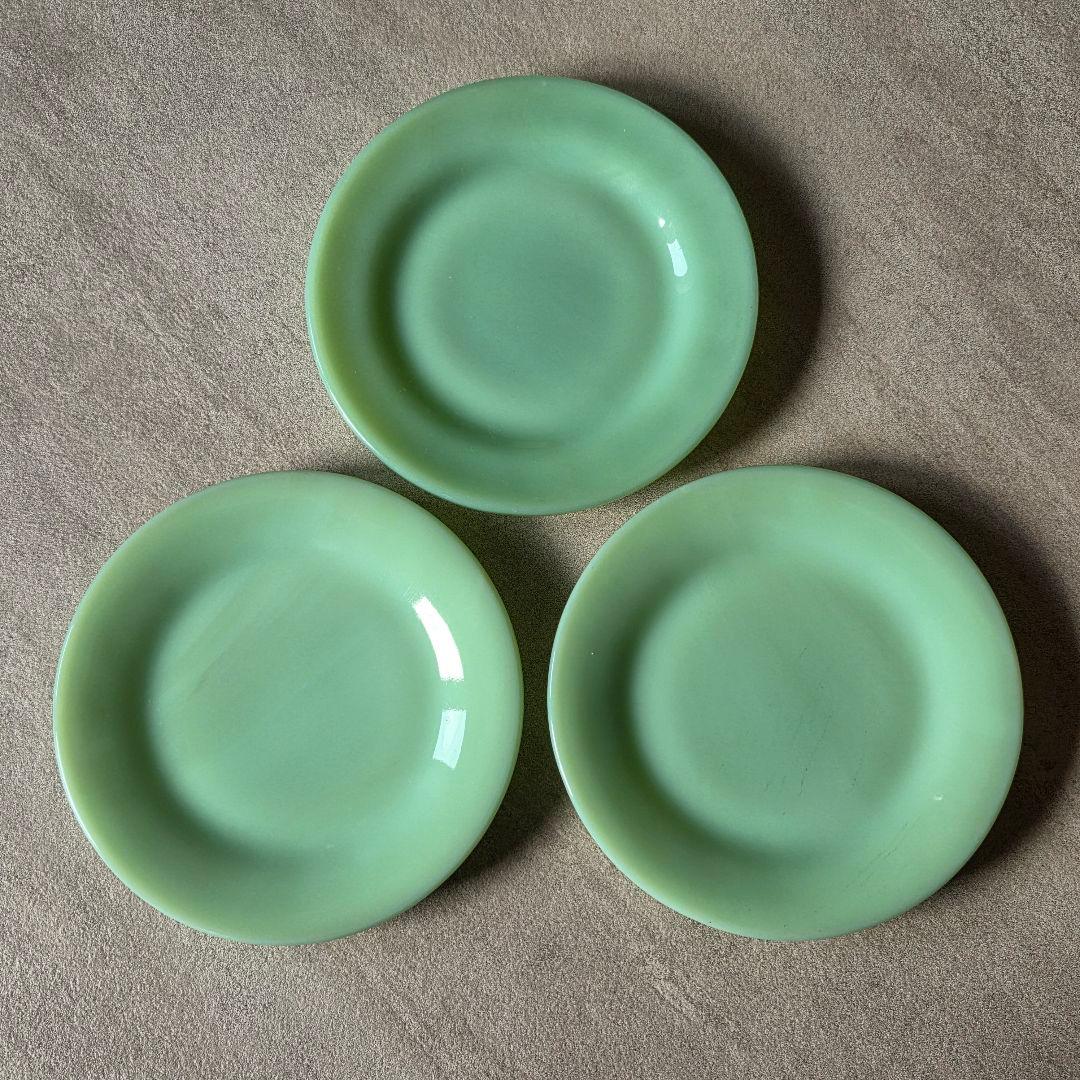 Fireking ファイヤーキング　ブレッド&バタープレート 3枚