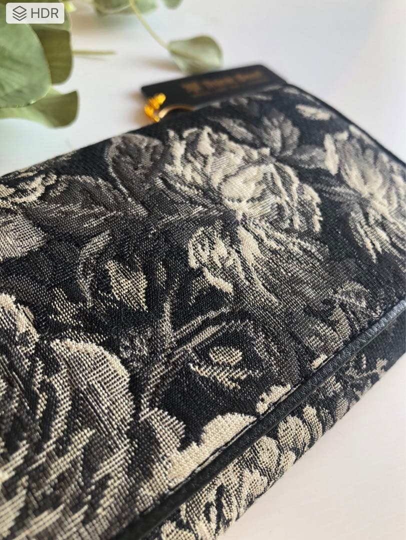 新品シンクビーThink Bee!　ノクターンローズ薔薇　長財布 黒系