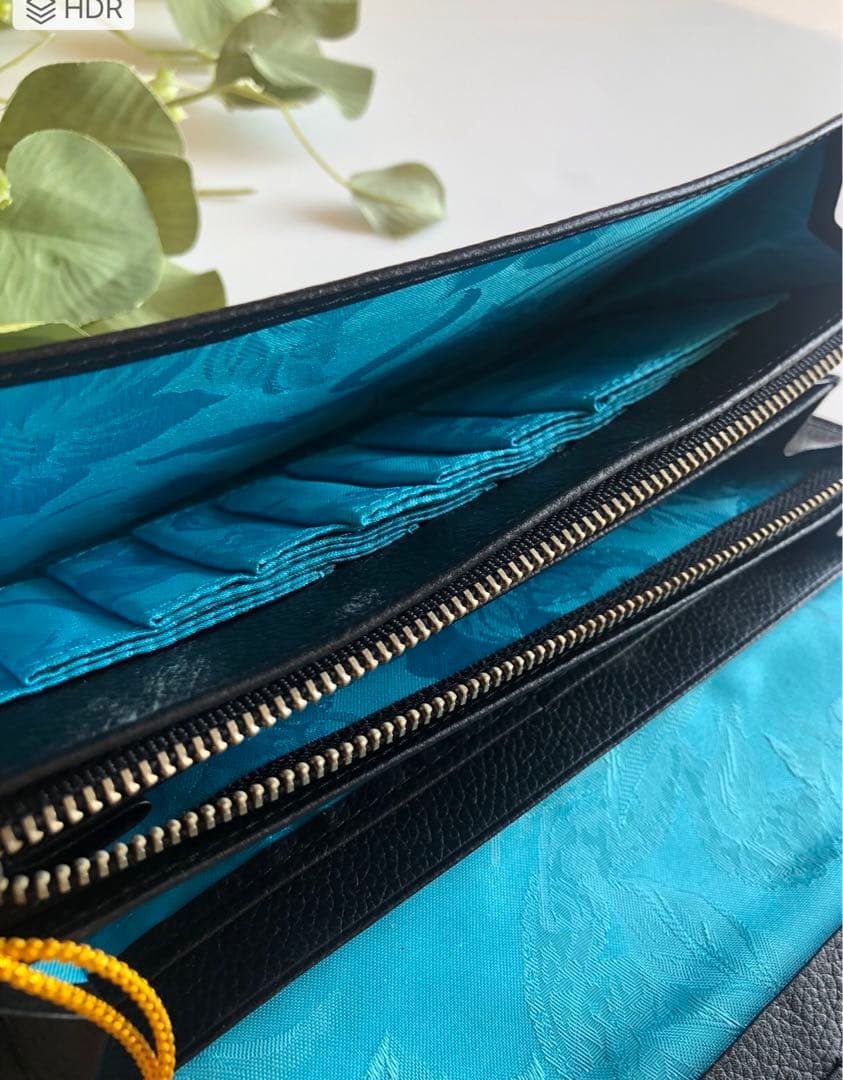 新品シンクビーThink Bee!　ノクターンローズ薔薇　長財布 黒系