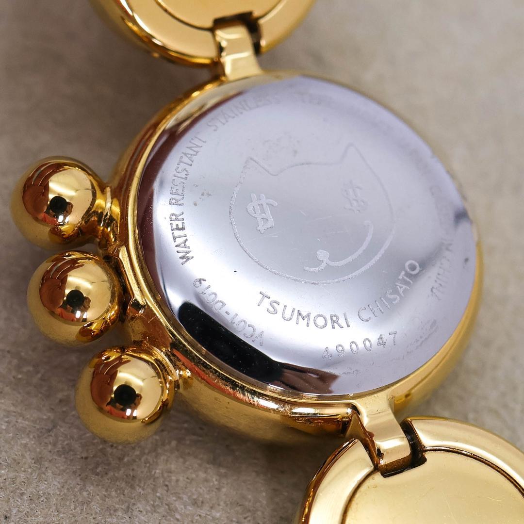 稼働 TSUMORI CHISATO 腕時計 宝石ねこ クリスタル 2288