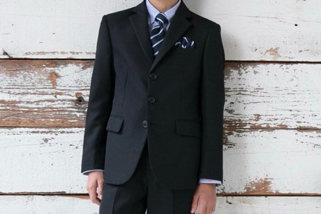 オリバーハウス 男の子 フォーマルスーツ 170cm ブラック 卒業式