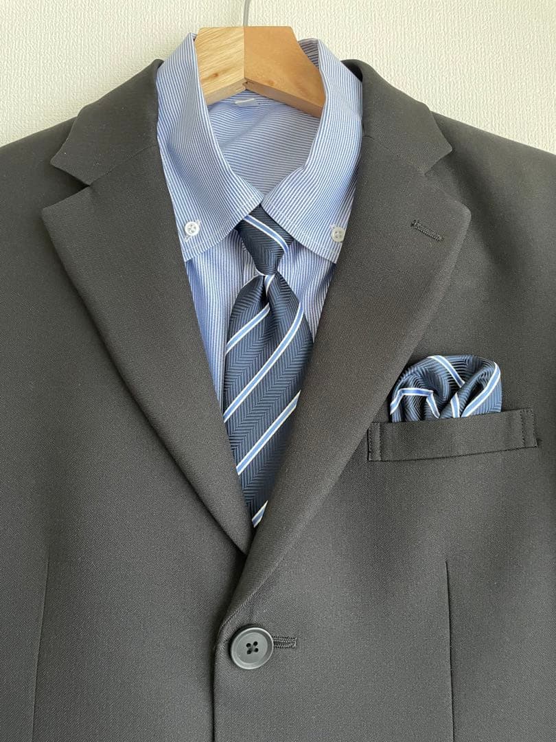 オリバーハウス 男の子 フォーマルスーツ 170cm ブラック 卒業式