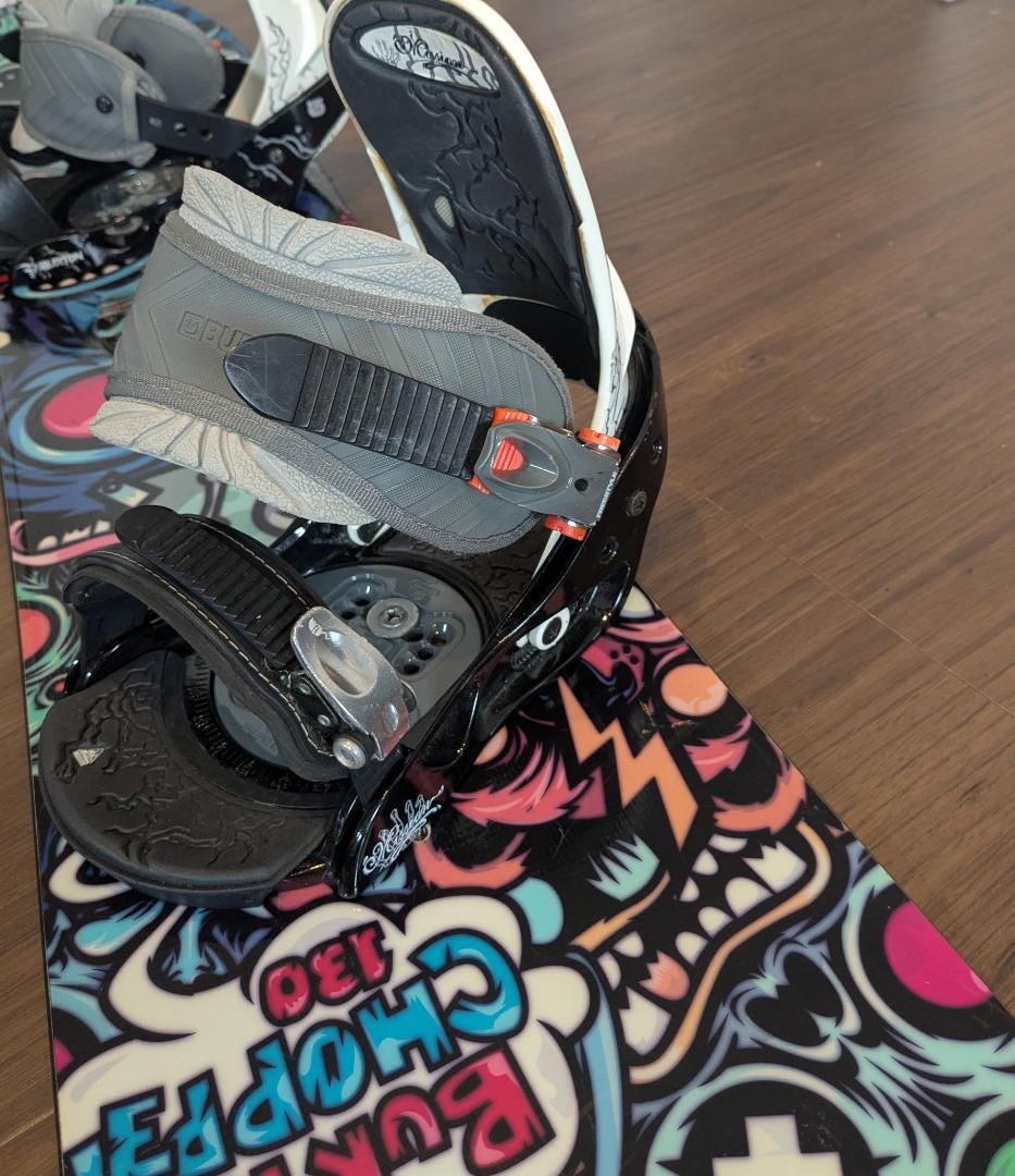 BURTON チョッパー 130cm ＆ミッション キッズ スノーボードセット