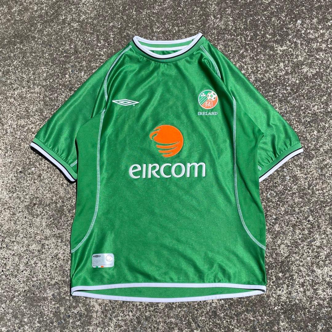 00's UMBRO アイルランド代表 2002オフィシャル 古着 ゲームシャツ