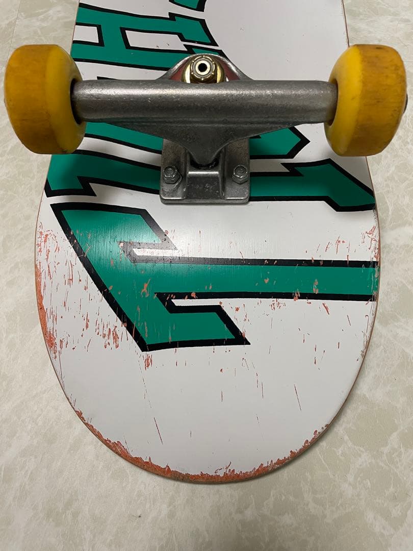 TIGHTBOOTHスケートボード コンプリート ホワイト/グリーン