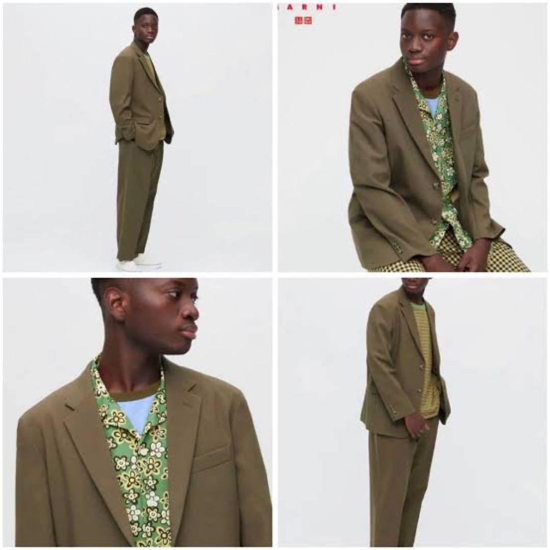 【未使用 Mサイズ】UNIQLO&MARNI セットアップ　オリーブ