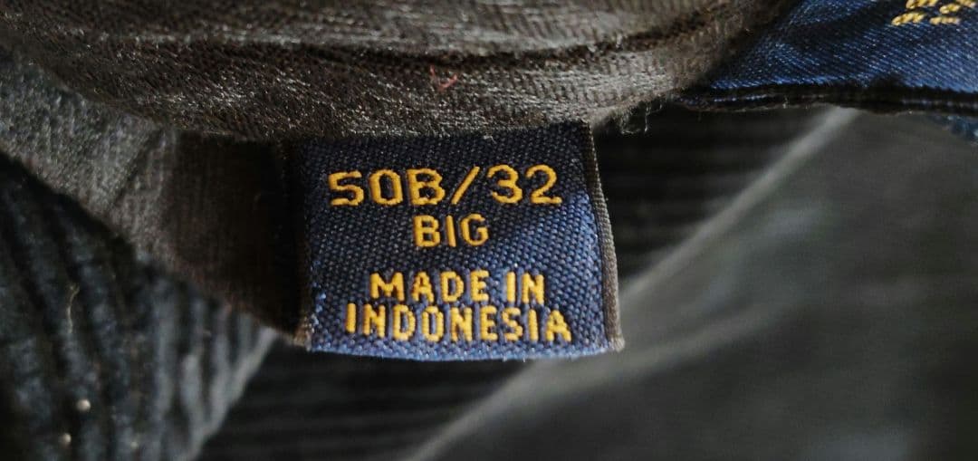 Polo ブラック コーデュロイ スラックス　ラルフローレン　極太 太い