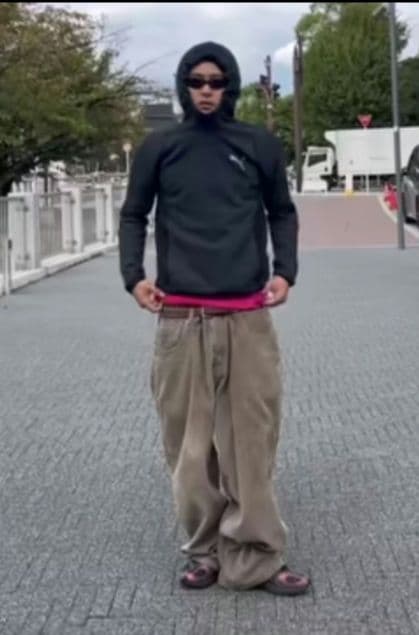 Polo ブラック コーデュロイ スラックス　ラルフローレン　極太 太い