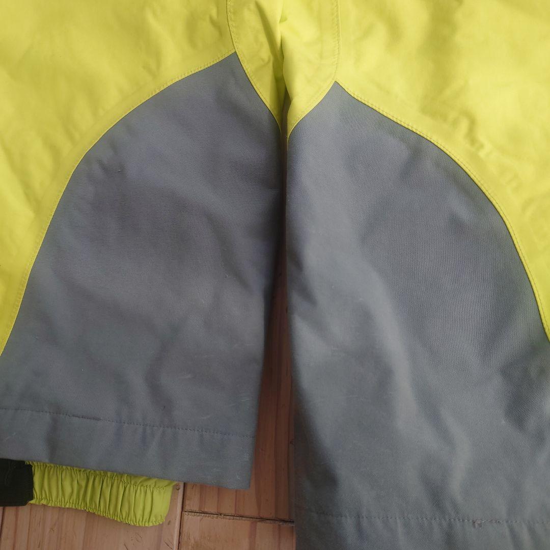 モンベル　パウダーステップパーカ/パンツ　160サイズ　ネイビー/イエロー