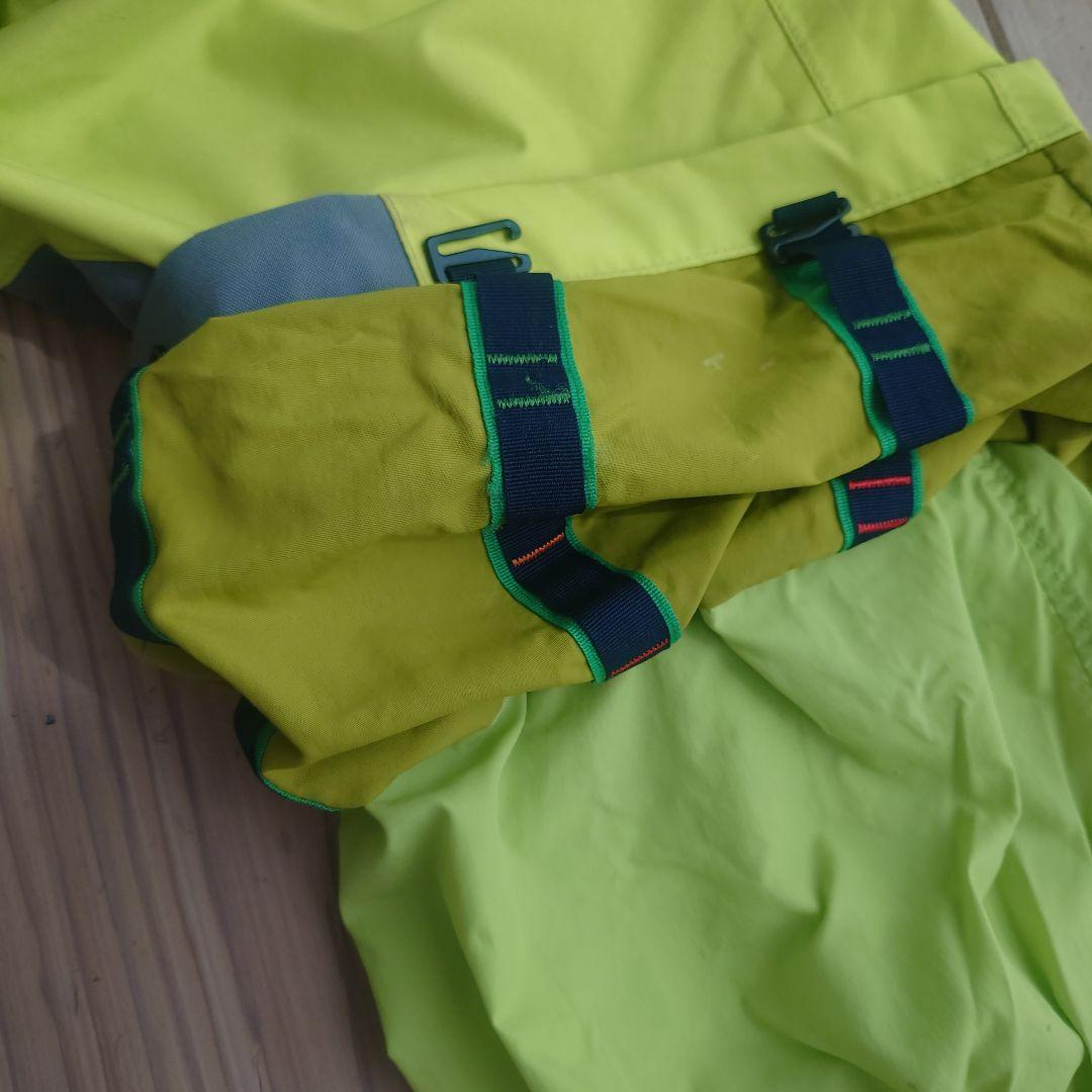 モンベル　パウダーステップパーカ/パンツ　160サイズ　ネイビー/イエロー