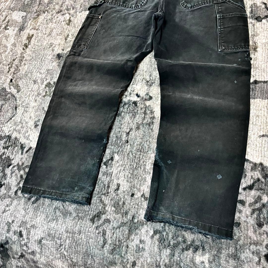 スペシャル美品 B01 ブラックフェード 金ボタン 良フェード ゆるだぼ 一点物