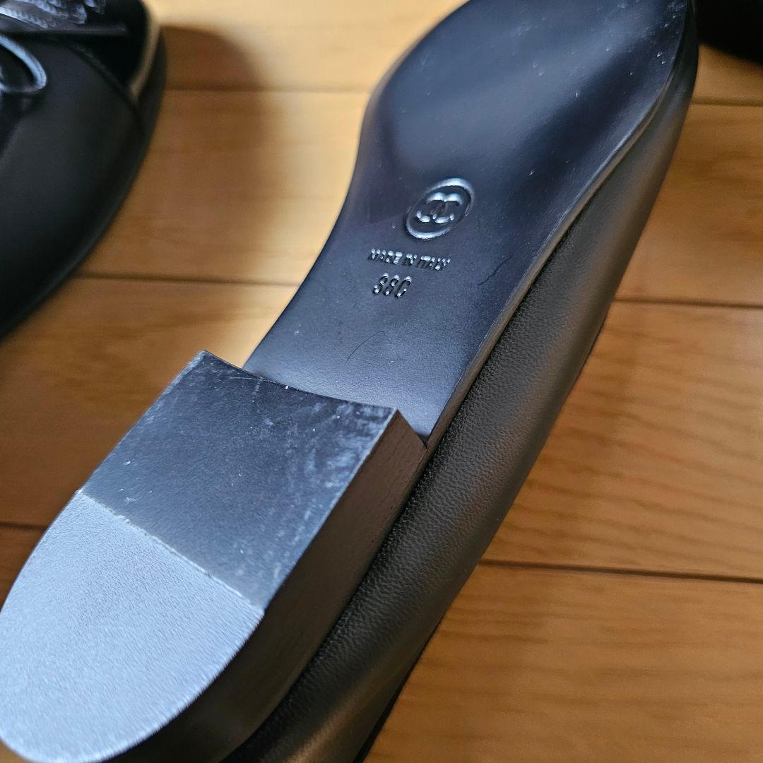 Luise 【新品未使用】CHANEL ブラック フラットシューズ 38