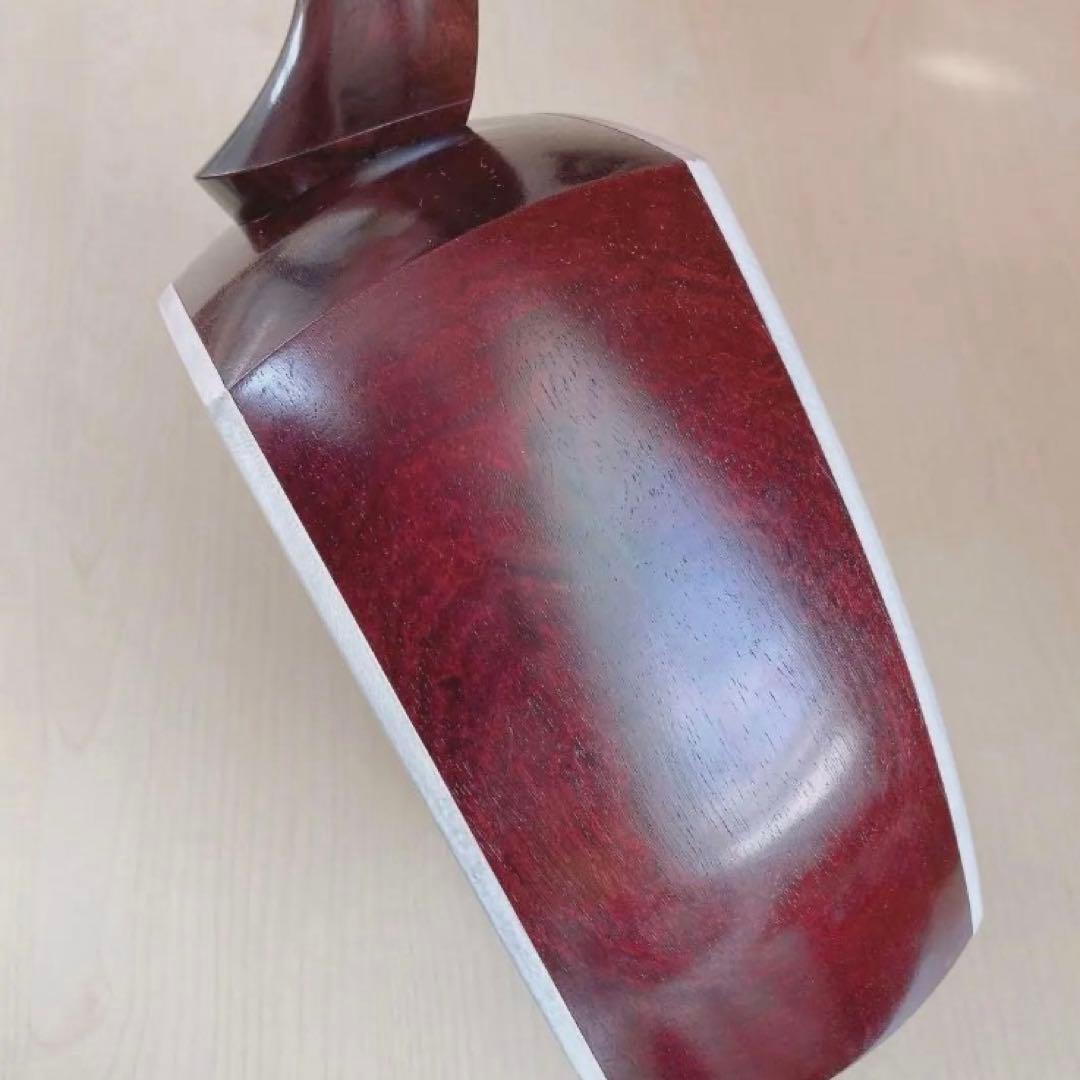 長唄三味線　紫檀　上犬皮張り替え済　すぐ弾ける　舞台でも使用可　ソフトケース付き