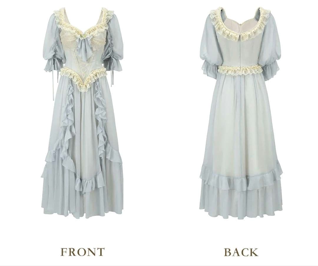 【新品タグ付き】Lacemade 完売 ミスリラのフレアーコルセット ワンピース