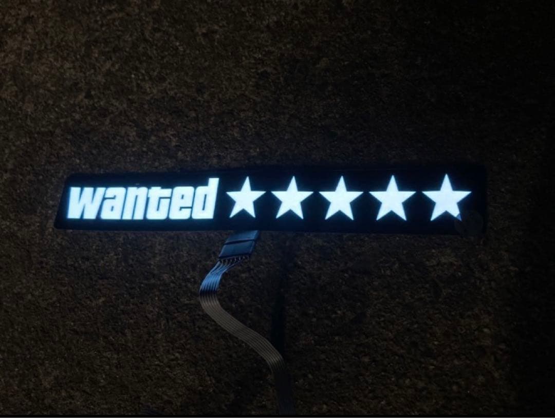 Wanted led panel グランドセフトオート　GTA風　LED