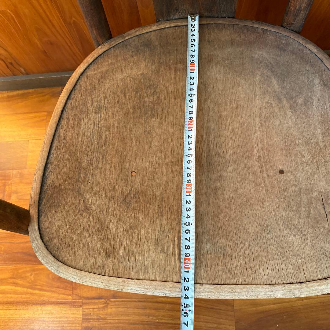 昭和レトロ 木製フレーム　アームチェア 椅子 ダイニングチェア