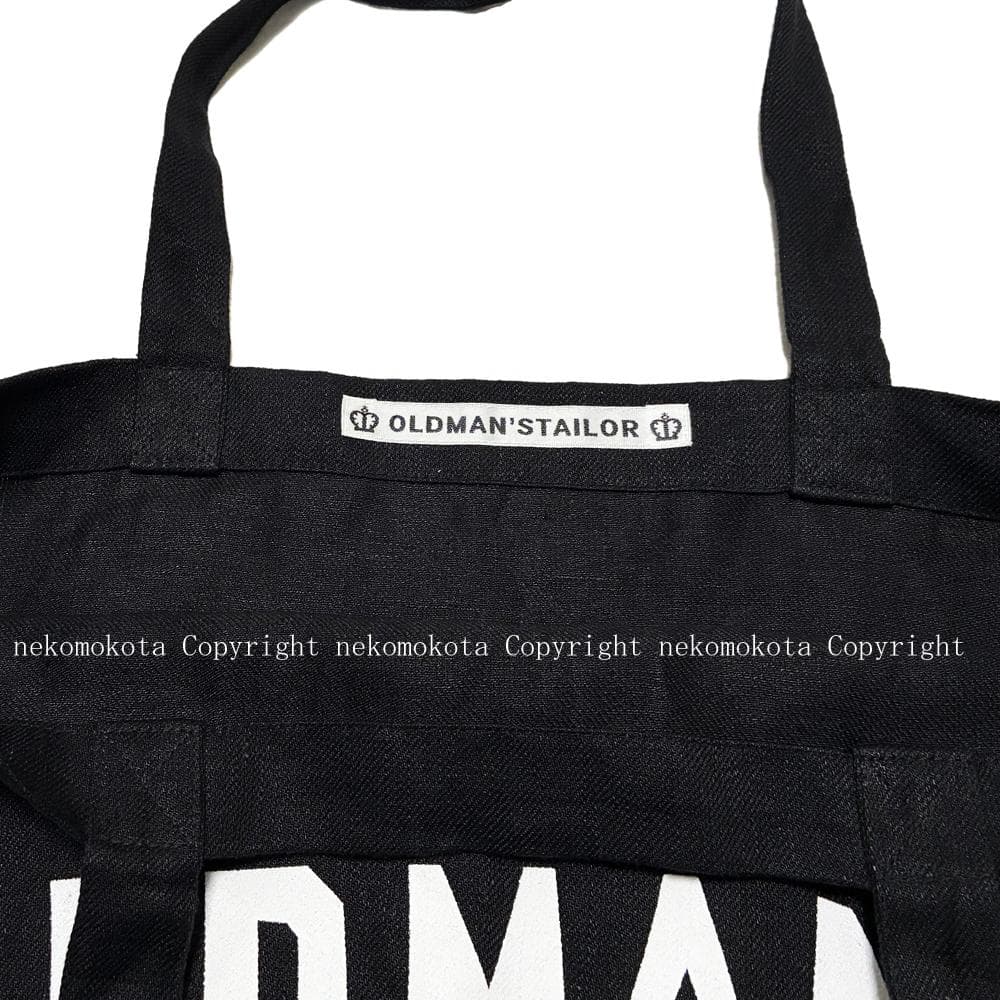 オールドマンズテーラー OMT PRINT TOTE BAG トートバッグ 黒