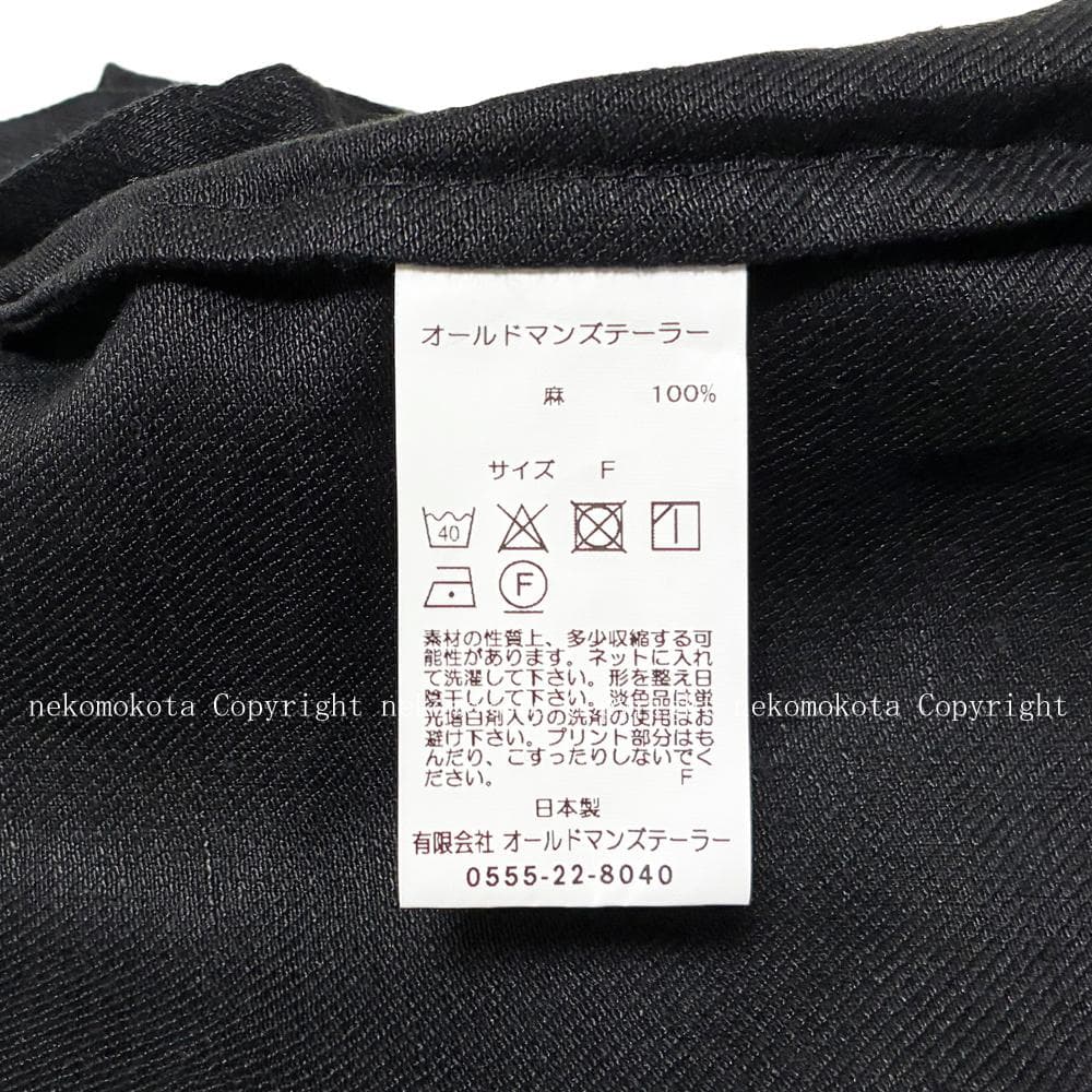 オールドマンズテーラー OMT PRINT TOTE BAG トートバッグ 黒