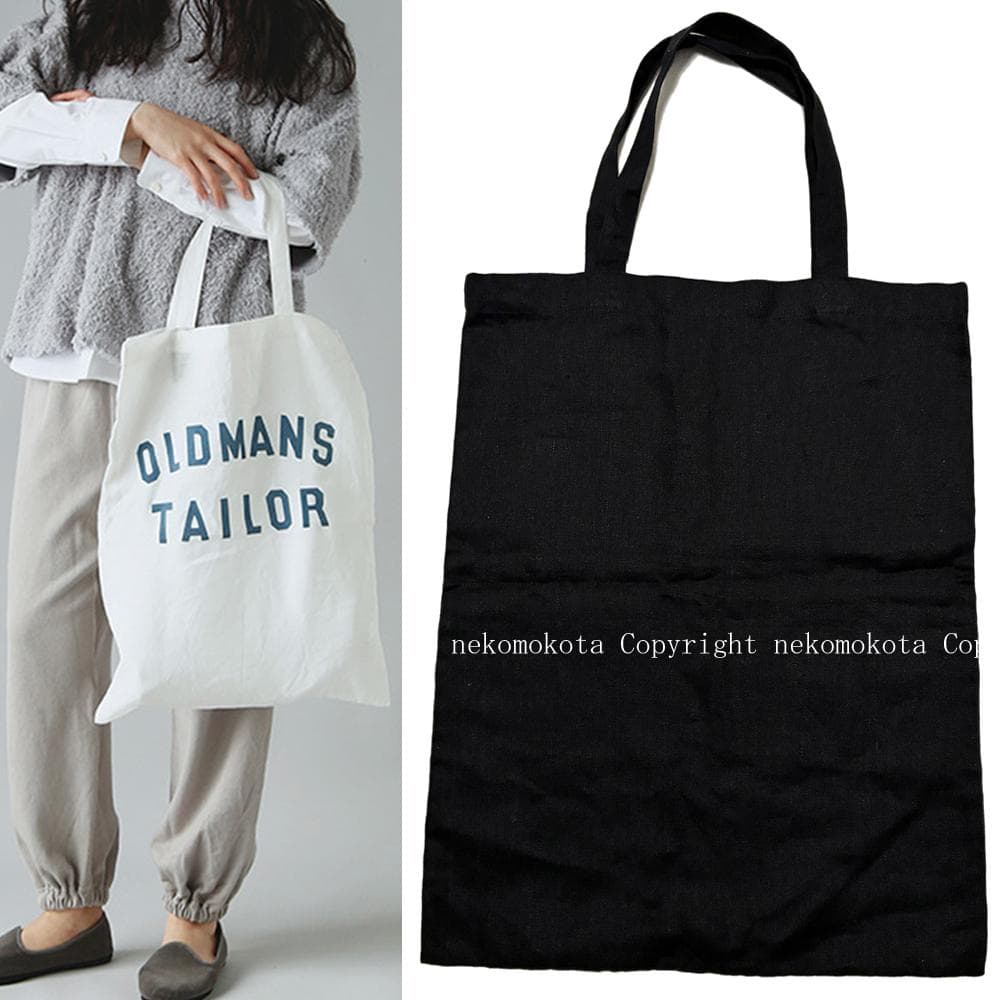 オールドマンズテーラー OMT PRINT TOTE BAG トートバッグ 黒