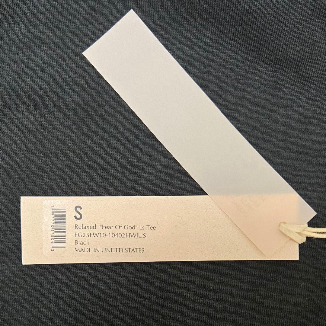 トップス Fear of God Relaxed LS Tee / Black / S