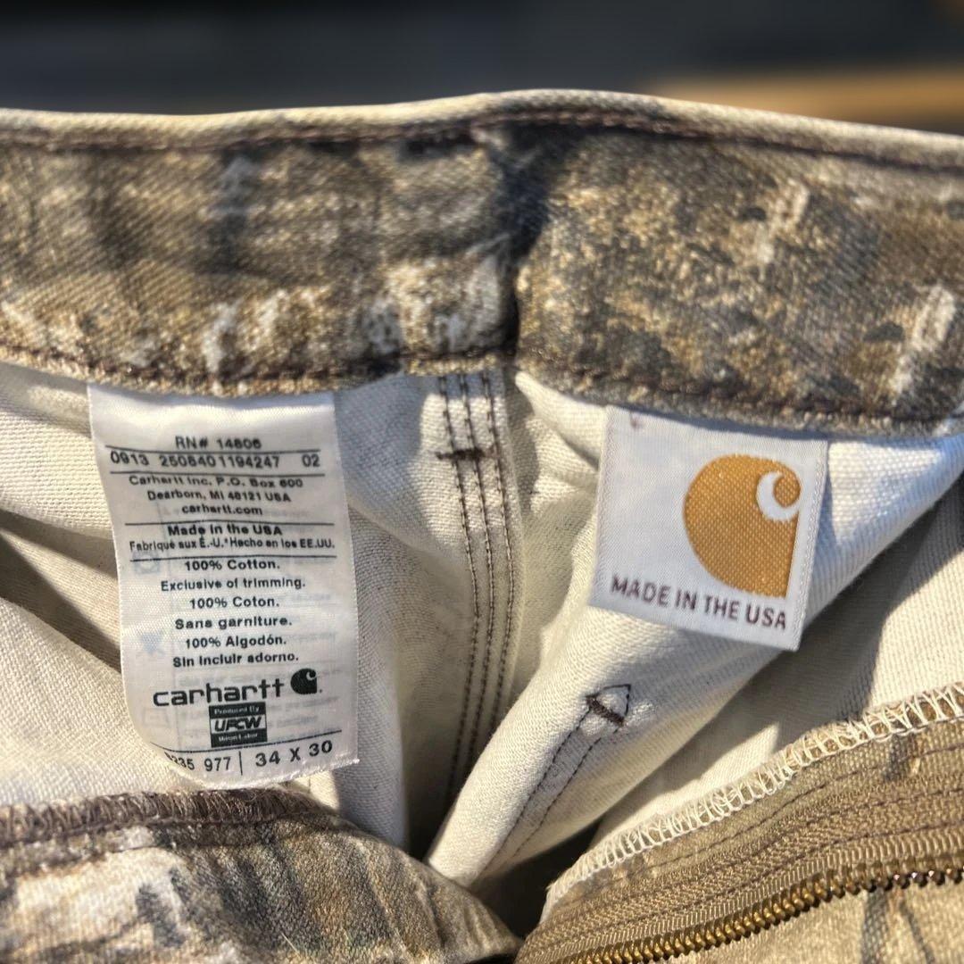 米国製 Carhartt リアルツリー ペインターパンツ34x30