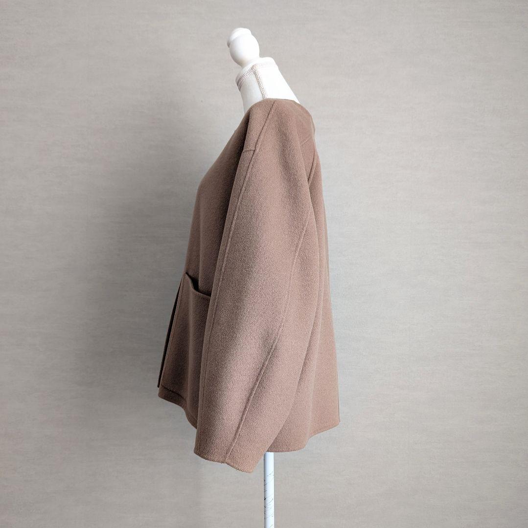 Spick and Span ビーバーストール付きセットコート ノーカラーコート