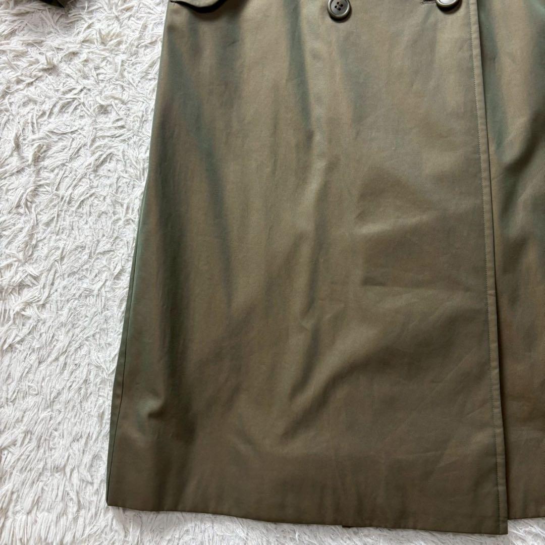 極美品　バーバリー　トレンチコート　ロング　玉虫　ベルト完備　ヴィンテージ