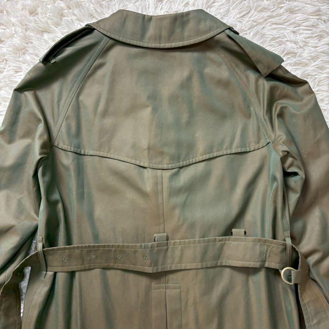 極美品　バーバリー　トレンチコート　ロング　玉虫　ベルト完備　ヴィンテージ