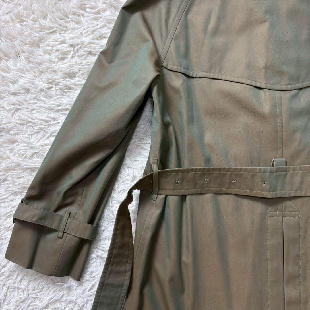 極美品　バーバリー　トレンチコート　ロング　玉虫　ベルト完備　ヴィンテージ