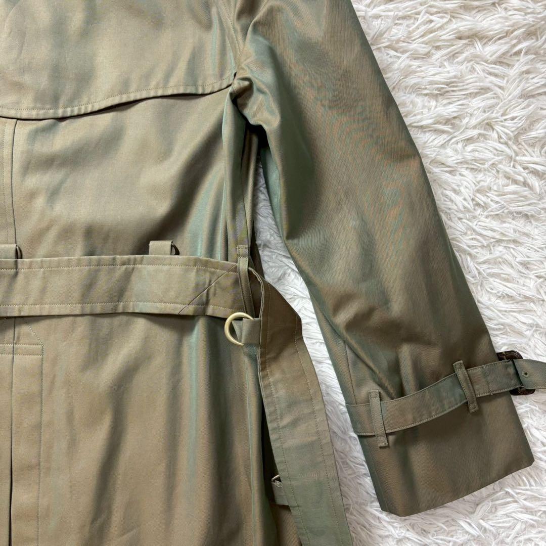 極美品　バーバリー　トレンチコート　ロング　玉虫　ベルト完備　ヴィンテージ