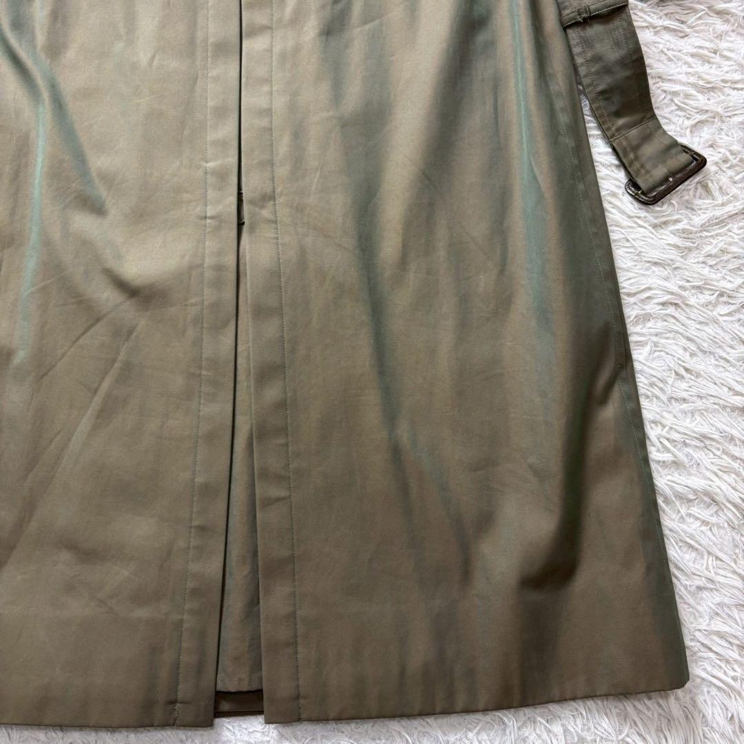 極美品　バーバリー　トレンチコート　ロング　玉虫　ベルト完備　ヴィンテージ