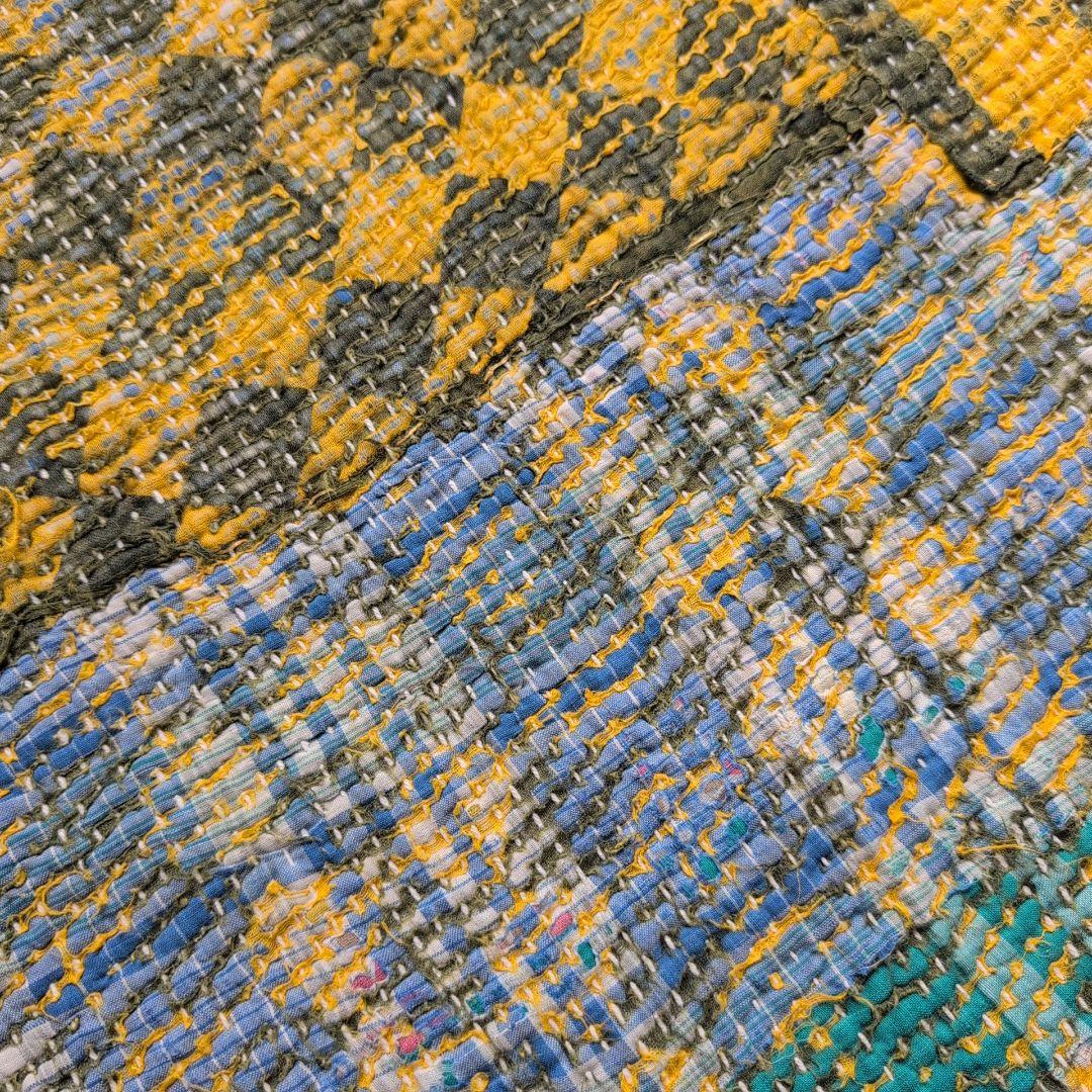 カラフルストライプ ヴィンテージカンタキルト ラリーキルト kantha 649