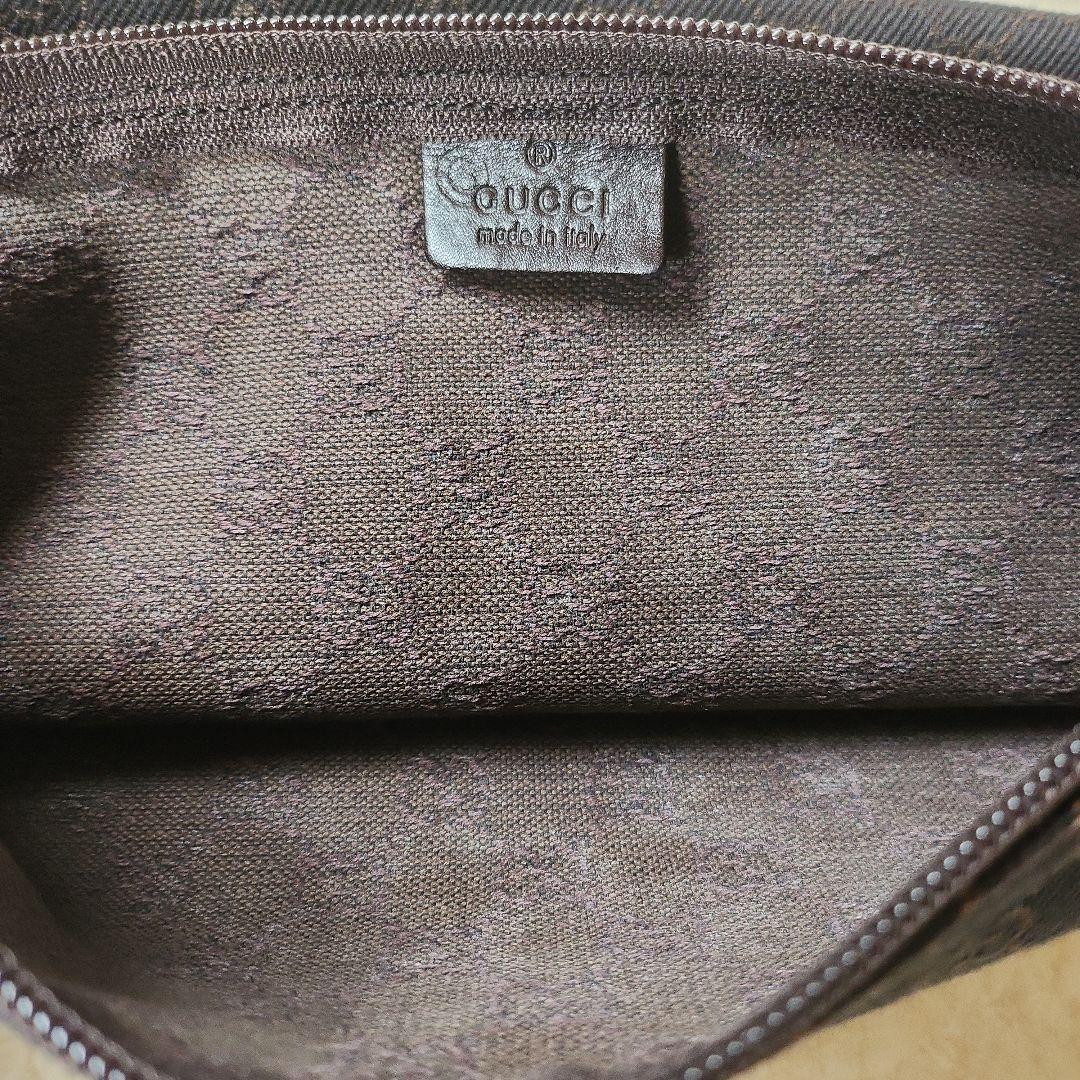 【美品】GUCCI ボストンバッグ 　ダークブラウン