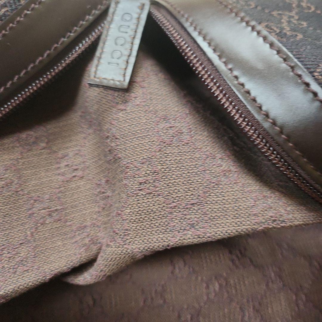 【美品】GUCCI ボストンバッグ 　ダークブラウン