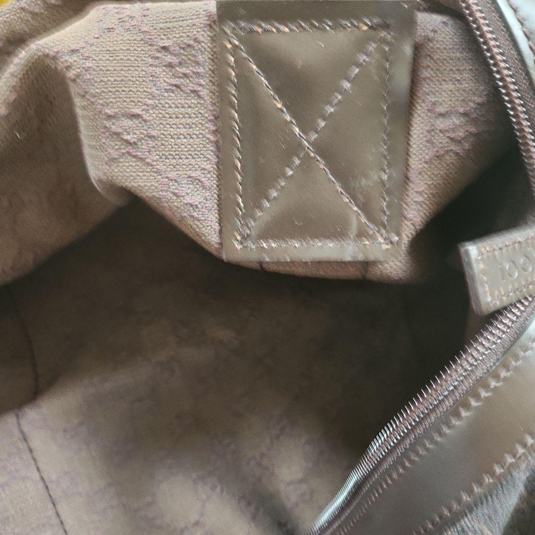 【美品】GUCCI ボストンバッグ 　ダークブラウン