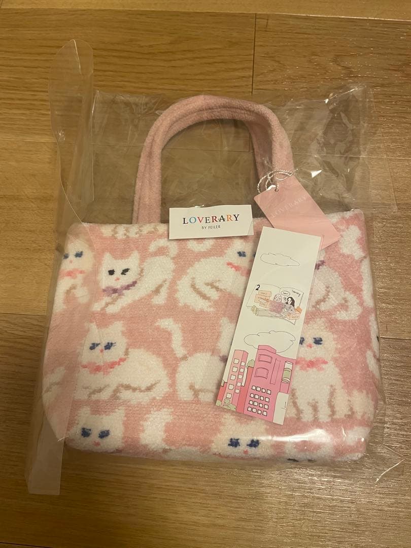 新品未開封タグ付　フェイラー モフモフネコチャン　バッグ　ピンク