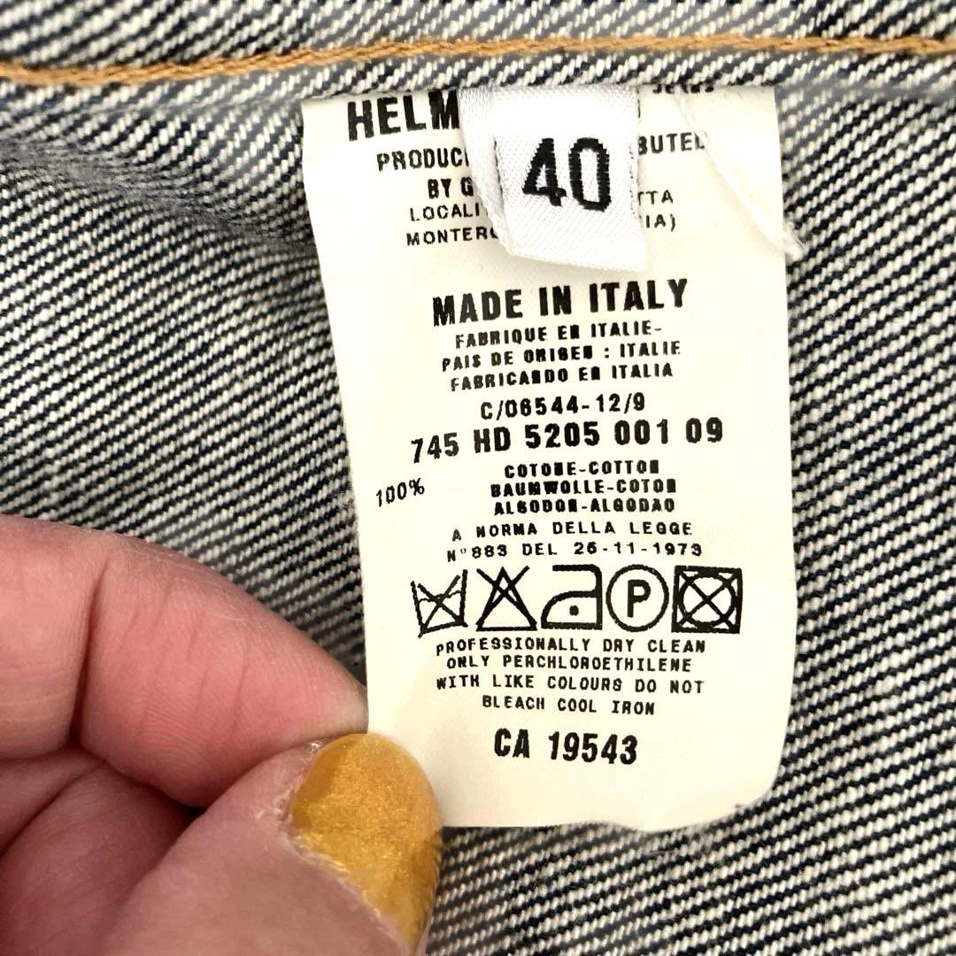本人期】 ヘルムートラング99s デニムジャケット 40size