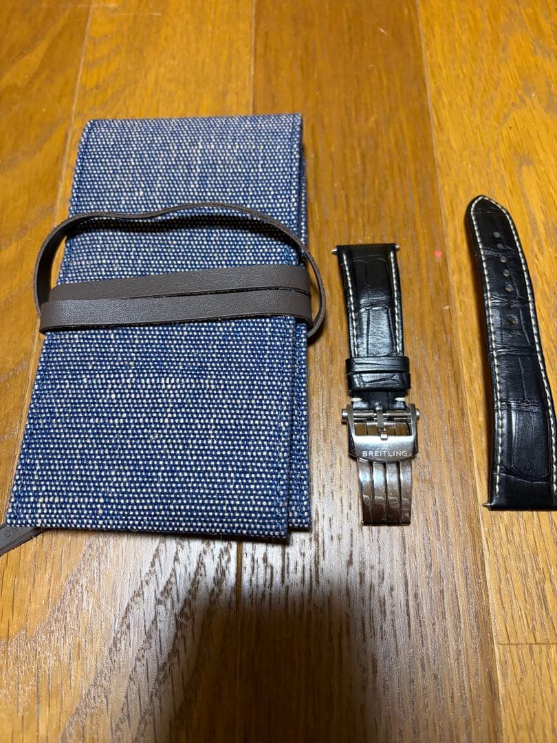 【期間限定値引】Breitling 純正クロコダイル レザーベルト　⭐︎おまけ付き