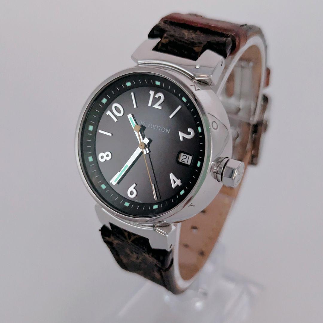 LOUIS VUITTON　ルイヴィトン　時計　タンブール　tambour　黒