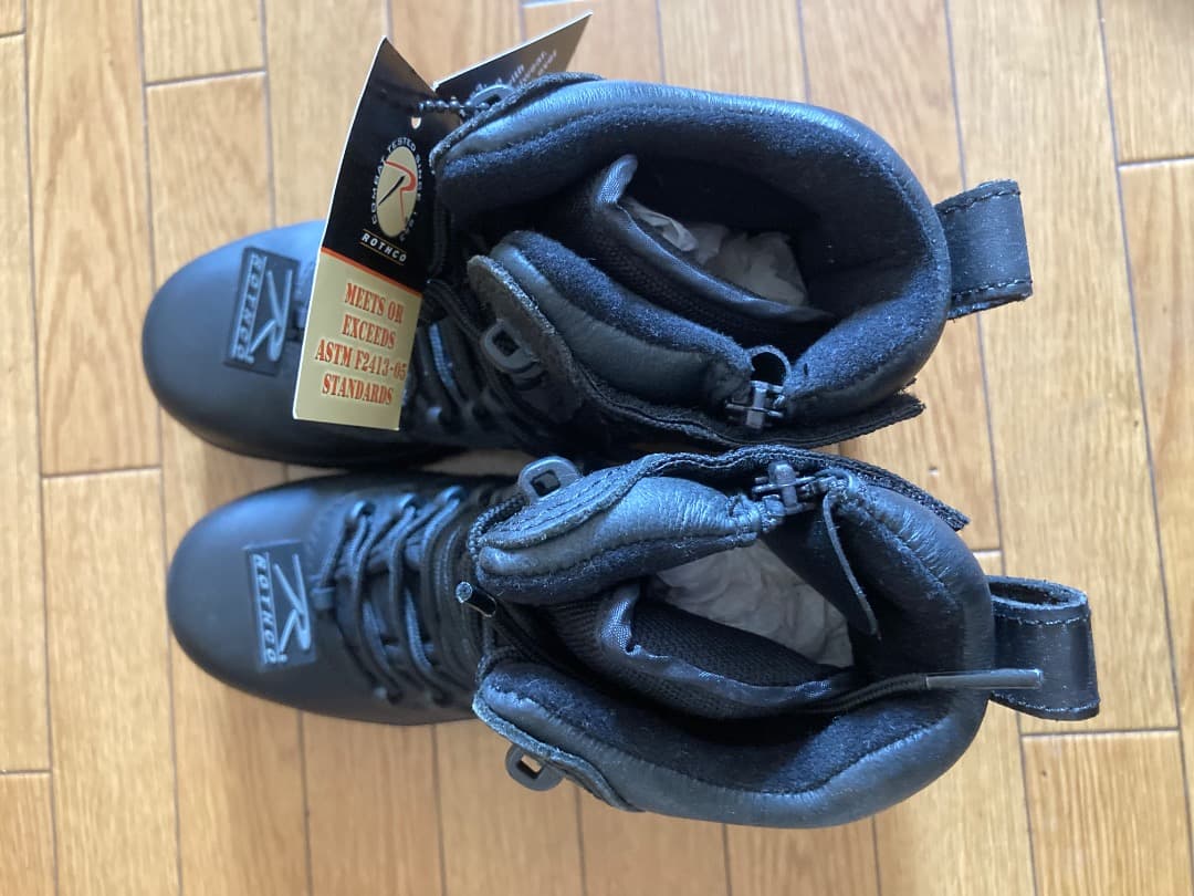 新品未使用/ロスコ社　 コンポジットトウ　ミリタリーブーツ サイドジッパー