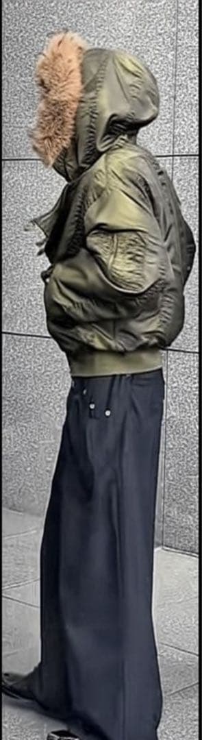 ジャケット・アウター Y2K opium black coating fur jacket N2B