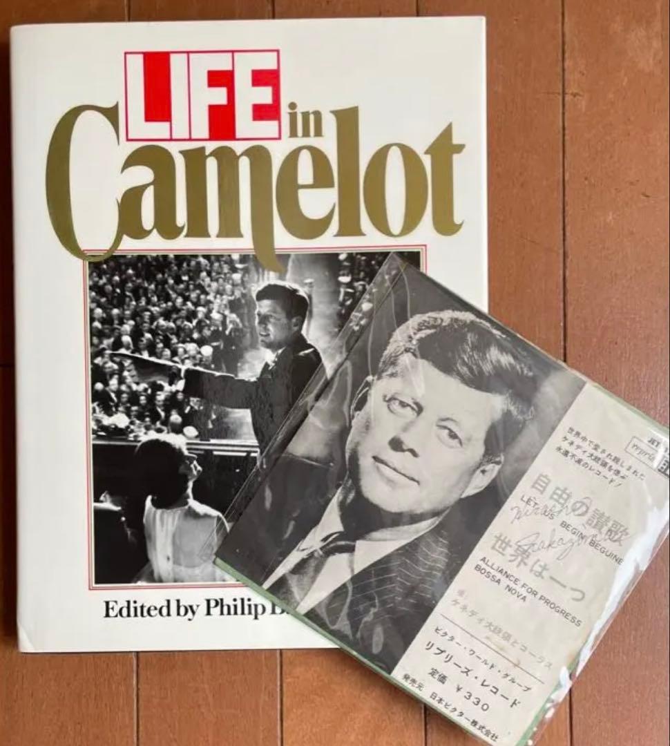 洋書ハードカバー LIFE Kennedy レアシングルレコード付き