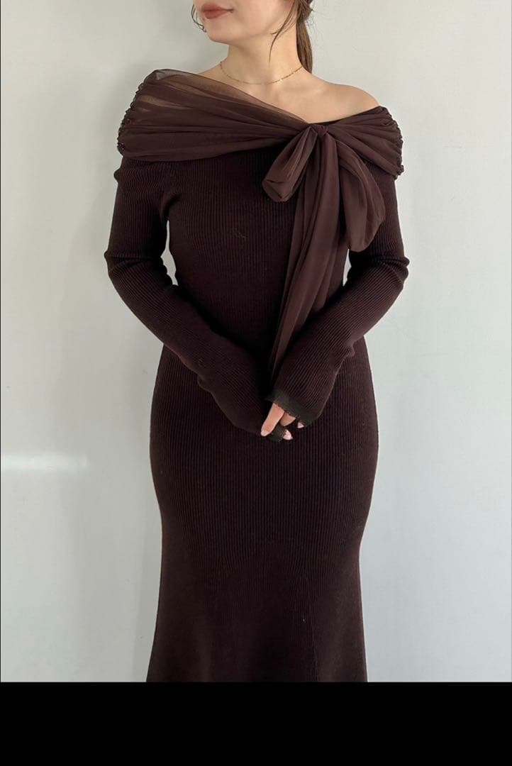 FRAYI.D 3wayオフショルニットワンピース