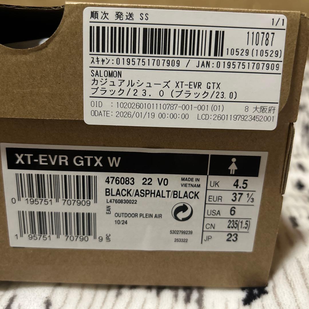 ヨッシーさま専用！サロモン　カジュアルシューズXT-EVR GTX ブラック