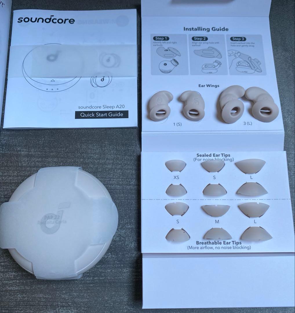 Anker Soundcore Sleep A20ワイヤレスイヤホン専用カバー付