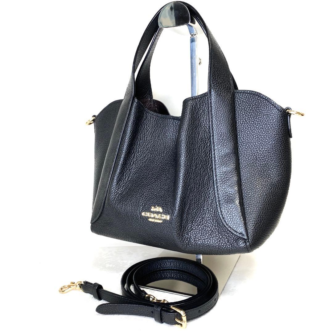 COACH ハドリー ホーボー 2way ショルダーバッグ レザー ブラック