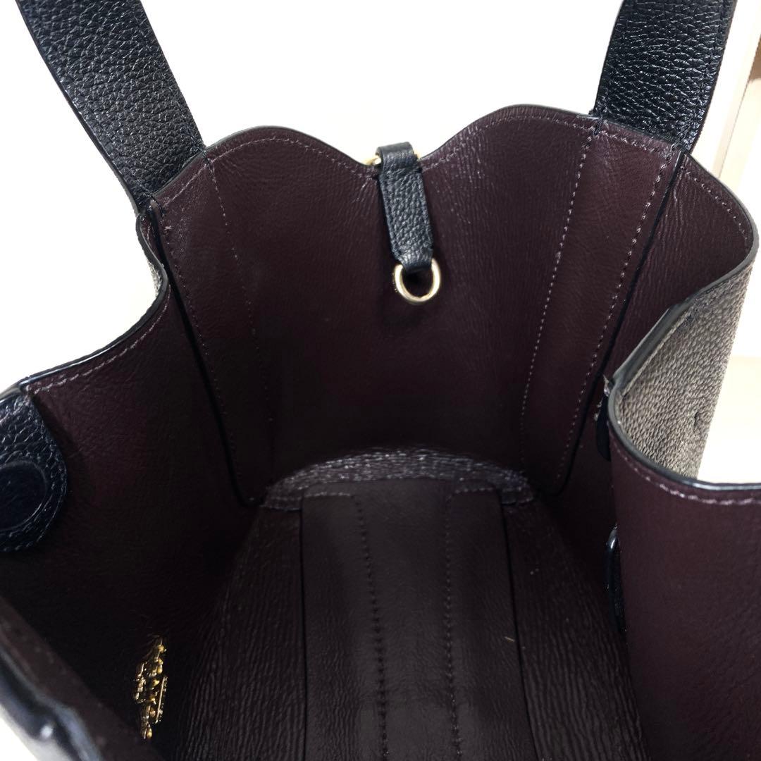 COACH ハドリー ホーボー 2way ショルダーバッグ レザー ブラック