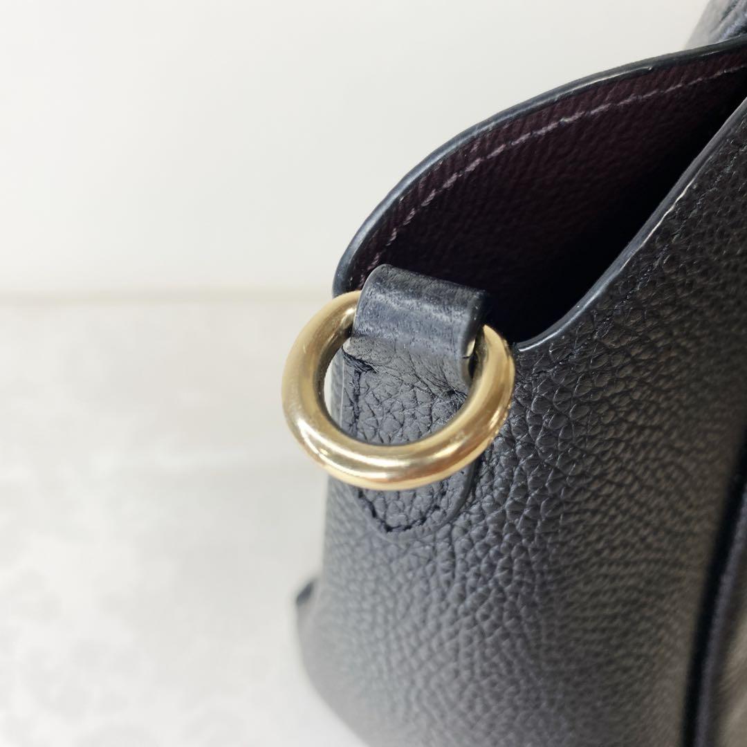 COACH ハドリー ホーボー 2way ショルダーバッグ レザー ブラック