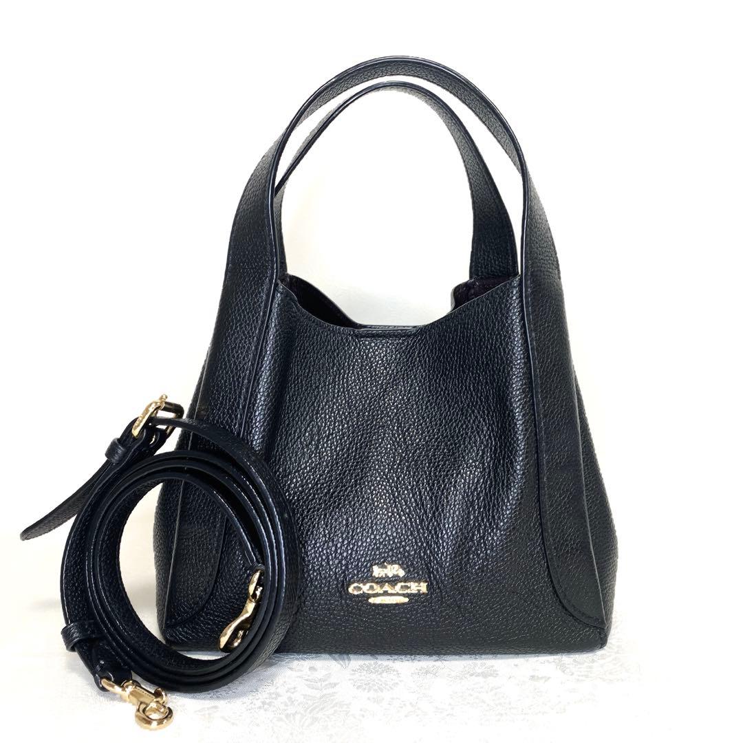 COACH ハドリー ホーボー 2way ショルダーバッグ レザー ブラック